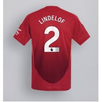 Maglia Calcio Manchester United Victor Lindelof #2 Prima Divisa 2024-25 Manica Corta